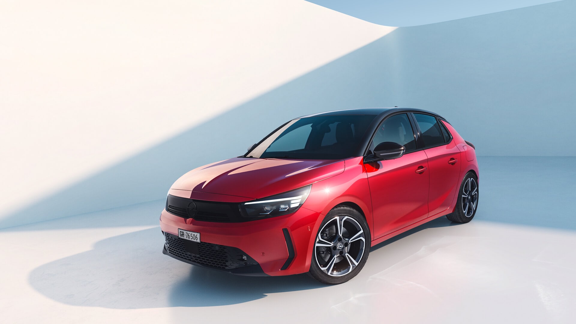 Opel Corsa rouge