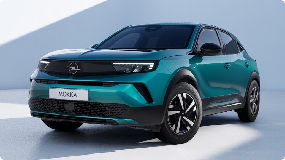 Opel Mokka Edition vert d'eau vu de face